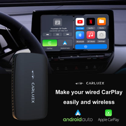 CARLUEX GO Wireless CarPlay/Android Auto Adapter CarLuexAndroid Auto, Apple CarPlay, CarPlay, CarPlay Adapter